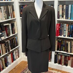 KASPER women’s suit; brown Blazer and Skirt